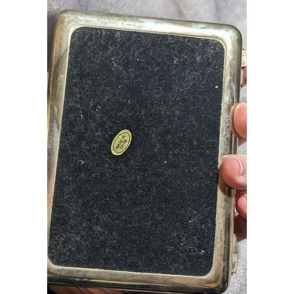 Vintage Silver Hinged Trinket Box